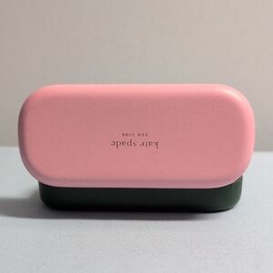 Kate Spade Pink and Dark Green Eyewear Case